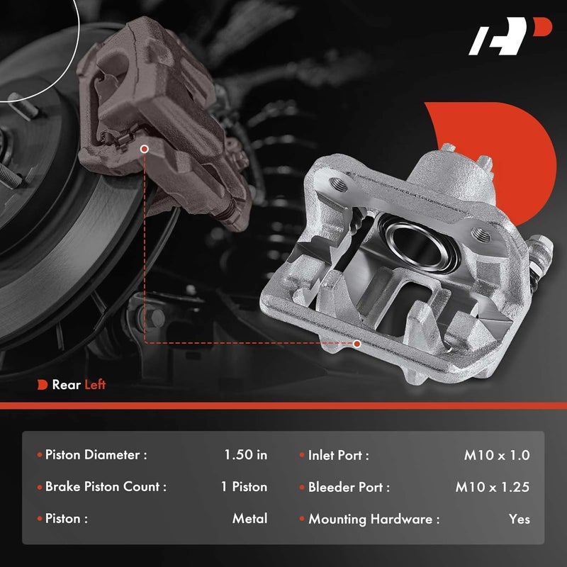 A-Premium Brake Caliper Assembly for Acura RDX, Honda CR-V, and Crosstour (2007-2018) - Image 2