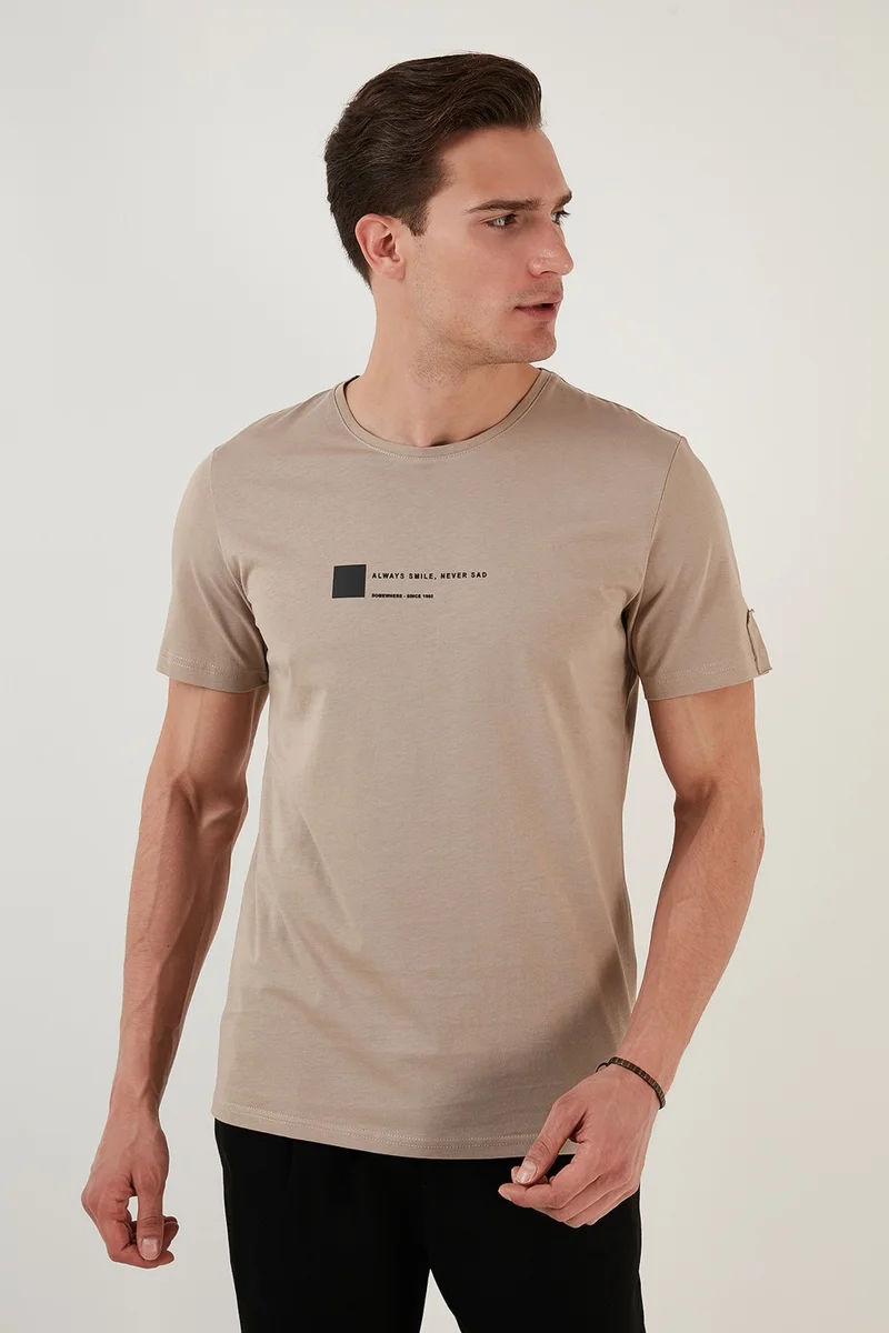 Buratti Cotton Regular Fit Crew Neck T Shirt Men's T Shirt 5902622