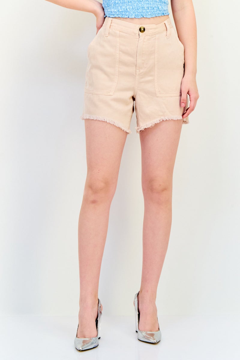 Aerie شورت جينز عادي للنساء، وردي - Image 1