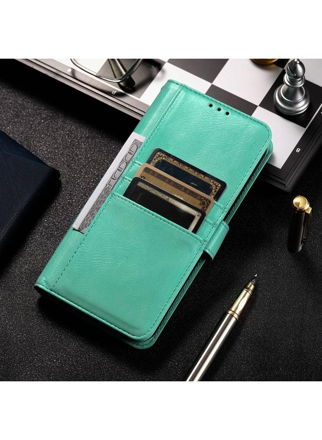 زبون جراب هاتف iPhone 12 mini مصنوع من الجلد بتصميم بسيط مع محفظة تتسع لـ 6 بطاقات - Image 2