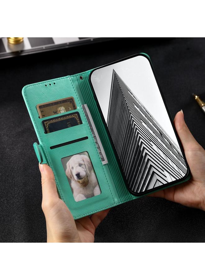 زبون جراب هاتف iPhone 12 mini مصنوع من الجلد بتصميم بسيط مع محفظة تتسع لـ 6 بطاقات - Image 3