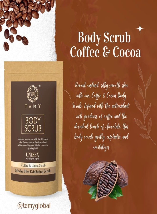 TAMY Coffee & Chocolate Body Scrub Exfoliating & Nourishing Formula for Smooth - 400g - Image 5