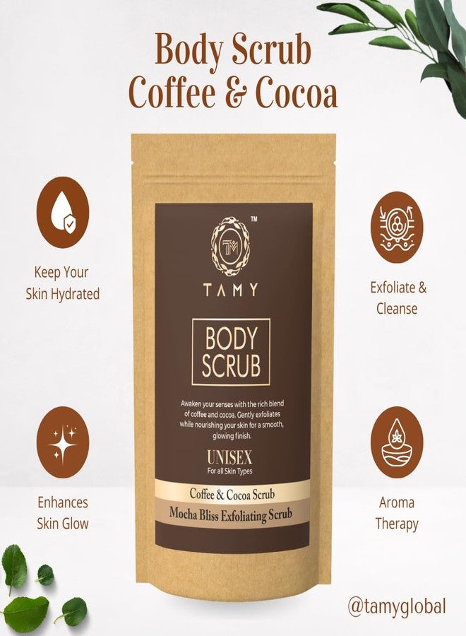 TAMY Coffee & Chocolate Body Scrub Exfoliating & Nourishing Formula for Smooth - 400g - Image 4