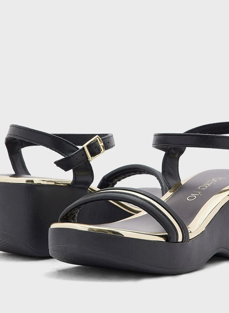 بيرا ريو Juliet Ankle Strap High Heel  Wedge Sandals