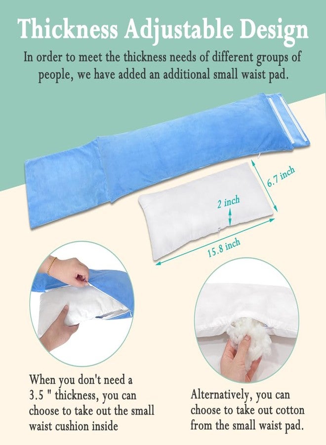 KAVIL Lumbar Support Pillow for Sleeping Lower Back Sciatic Nerve Pain Relief Lumbar Roll for Office Chairs & Bed Body Pain Relief Side Sleeping Lumbar Cushion for Sciatica, Herniated Disc, Scoliosis - Image 3