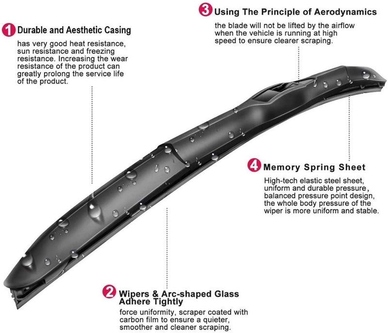 24  18 Windshield Wiper Blades for Mazda 6 - Image 3