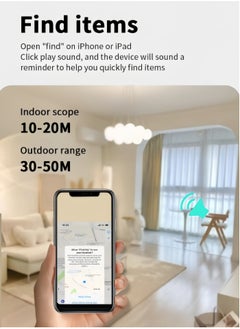 Halamine Smart Tracker Item Finder for Apple Find My (iOS Only), Super MINI Size Key Finder Item Locator for Luggage,Wallet,Bicycle and More, IPX6 Waterproof Works Like Apple Airtag，Black  - Image 3