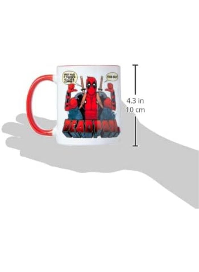Pyramid Deadpool Marvel (2 Thumbs) Red Inner Mug - Image 4