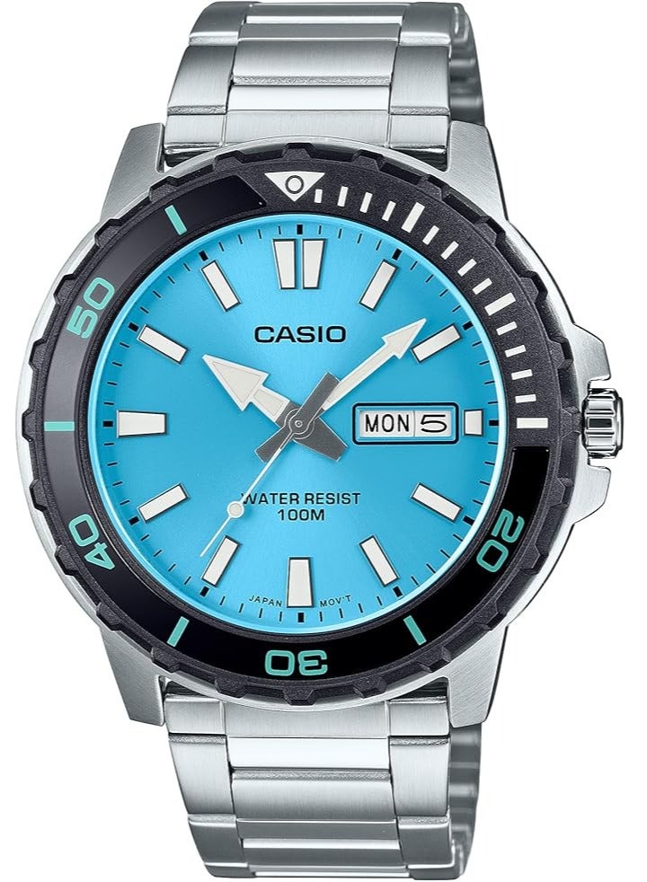 كاسيو ساعة كاسيو MTD-125D-2A3VDF للرجال باللون الأزرق