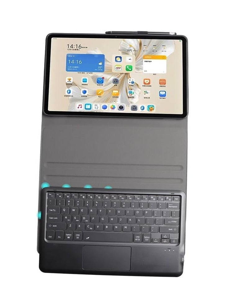 Bluetooth Touch Keyboard Compatible Honor Pad 9 12.1-inch 2024 Keyboard Case with Pen Holder Honor Pad 9 Tablet Protection - Image 2