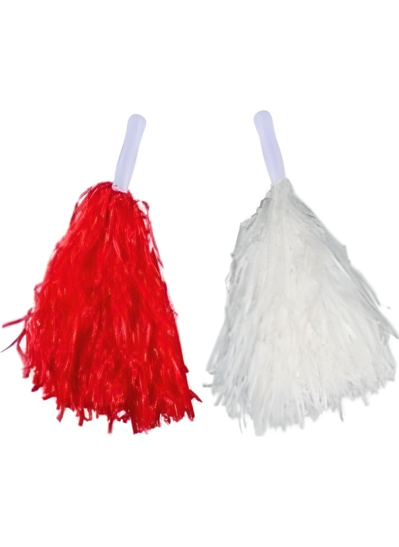 TıkTık AL Click Click Buy 1 Pair Red White Pompom 23 April Celebration Pompom 