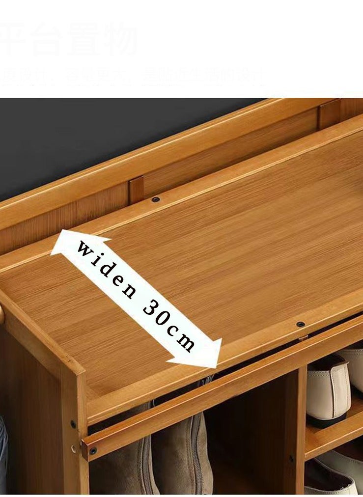 CityRiya-Long - Shoe Rack Wooden Shoe Rack Organizer 7 Tier Shoe Storage Shelf Free Standing Shoe Cabinet for Closet, Entryway, Hallway, Balcony, Bedroom - Image 1