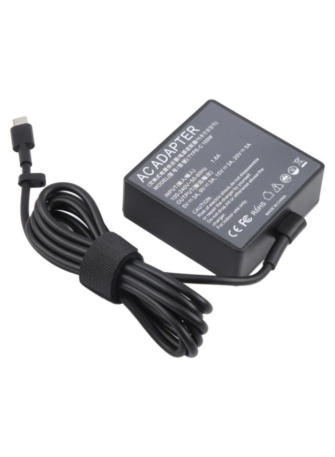 Terabyte 100W 20V 5A Type-C USB-C Charger A20-100P1A AC Adapter Compatible for ASUS ROG Flow X13 Z13 GV301 GZ301 G533QM GA401QM GA503QM GX703HS ZenBook 14X 14 UX425QA UM5401QA UM425QA Supply with Power Cord - Image 3