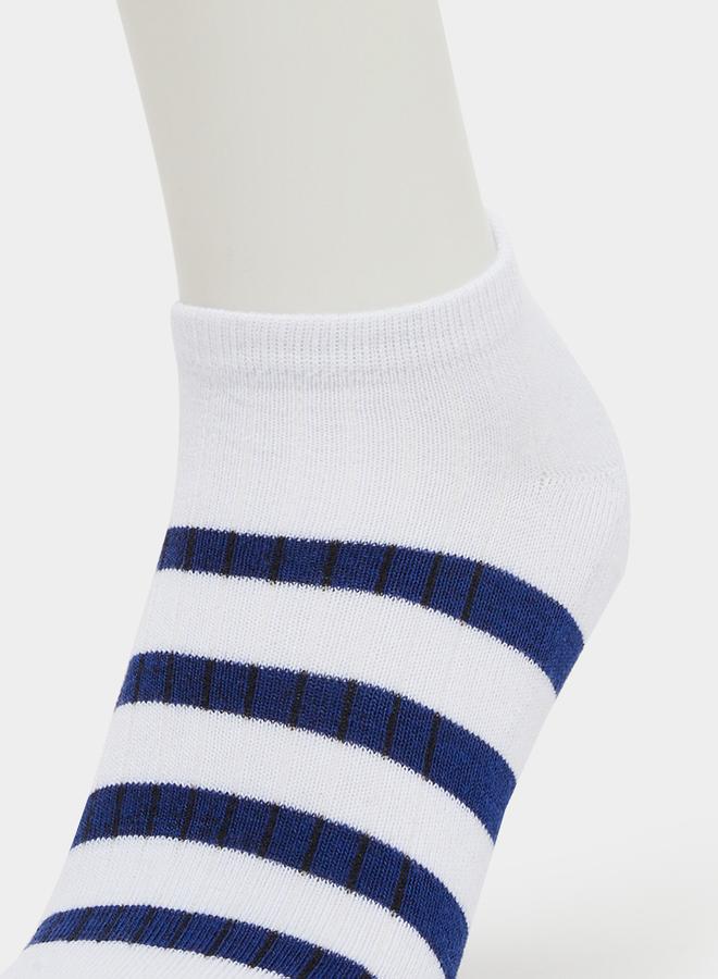 Set of 5 - Striped Ankle Socks - Image 3