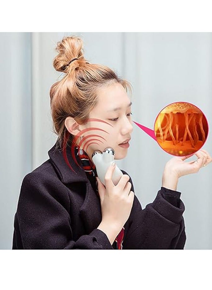 Arabest Microcurrent Face Roller, Microcurrent Skin Massager, 3-Speed Face Tightening and Firming Facial Lifting, Slimming Beauty Machine - Image 3