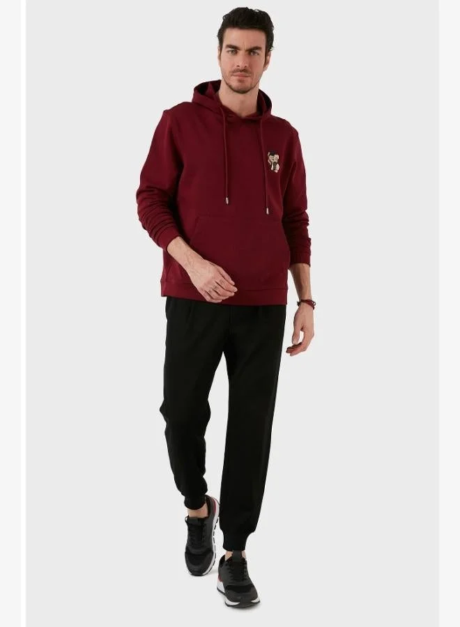 Buratti  Buratti Cotton Regular Fit Hooded Sweatshirt with Kangaroo Pocket for Men SWEAT 6141006B for Men | Best Price UAE
