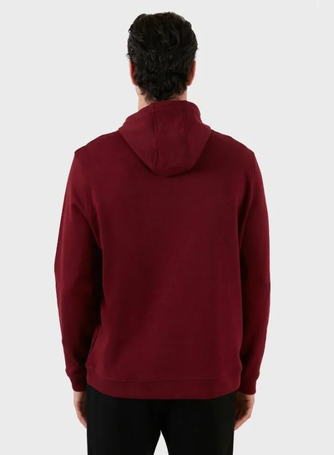 Buratti  Buratti Cotton Regular Fit Hooded Sweatshirt with Kangaroo Pocket for Men SWEAT 6141006B for Men | Best Price UAE