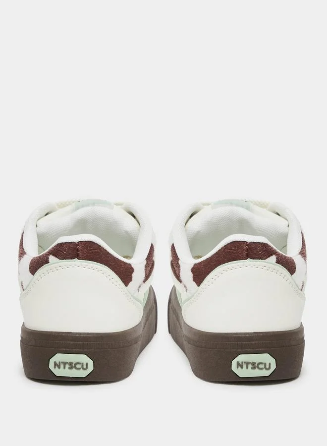 Styli Styli Contrast Sole Lace Up Sneakers