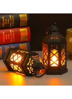 نيبمينينت فوانيس رمضان، زينة أضواء رمضان، فوانيس LED بتصميم مجوف عتيق لتزيين طاولة عيد رمضان  - Image 5