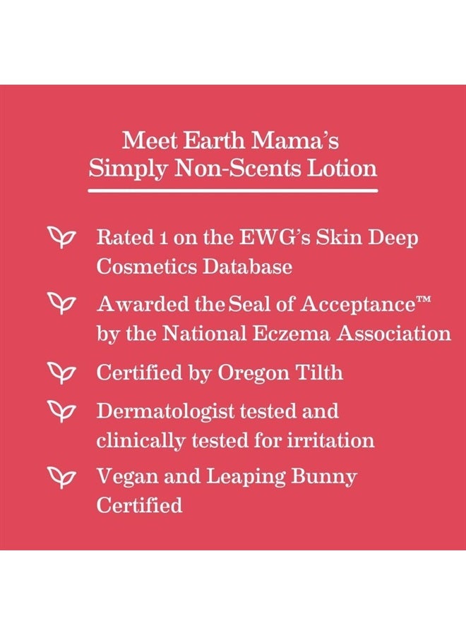Earth Mama Simply Non-Scents Baby Lotion for Dry Skin, Calendula Cream for Newborn Skin Care, Organic Moisturizer for Children with Aloe Juice, Rooibos, & Shea Butter, Fragrance Free, 8-Fl oz (2-Pk) - Image 5