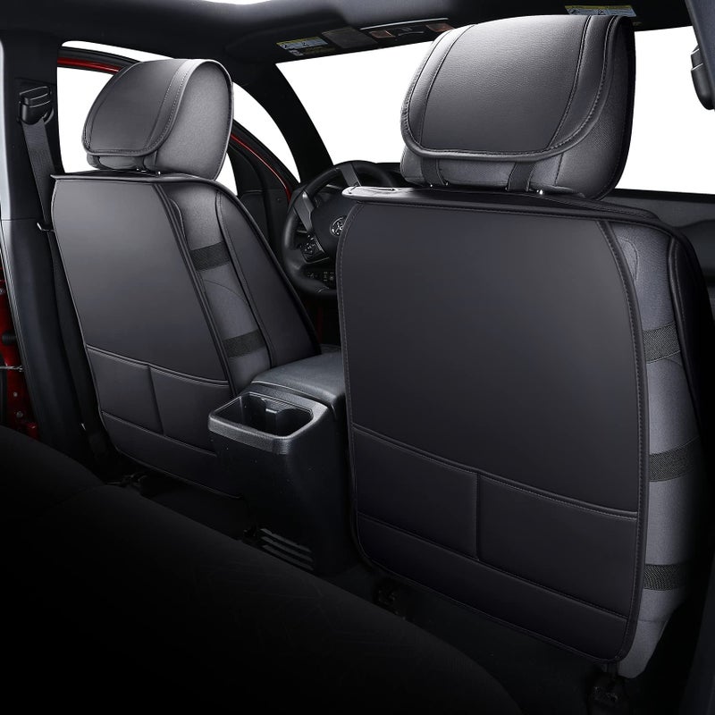 Tomatoman Tacoma Seat Covers Compatible with Toyota Tacoma 2005-2023 2024 2025 2026 Access Crew Double Cab Truck TRD Pro Trail Edition Limited SR5 Offroad Car Cushions (2 PCS Front/Black-Red) - Image 3