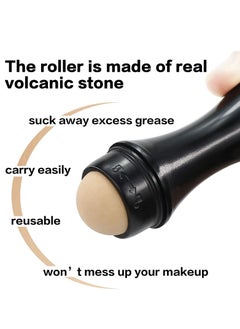 KASTWAVE Volcanic Face Roller, Oil Control On-the-Go, Reusable Facial Skincare Tool, Oily Skin Control, Instant Results Remove Excess Shine Rolling Stone for Face Makeup Oil Absorbing Skin Care Mini Massage  - Image 3