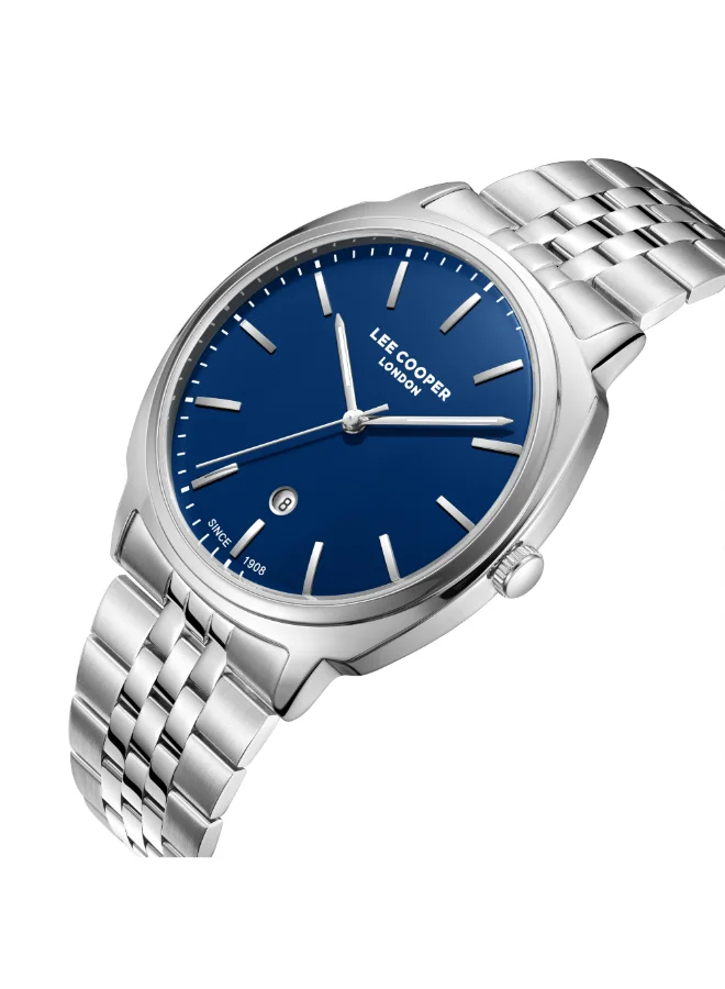 لي كوبر ساعة يد رجالية معدنية بعقارب . -  مم