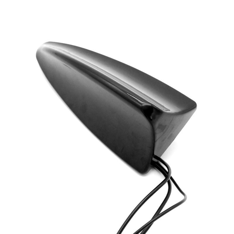 Universal Auto Car Antenna Shark Fin Antenna Car Roof Aerial Antenna Shark Type DAB +AM/FM Signal Active SMB Female DIN Connector 5m Black - Image 4