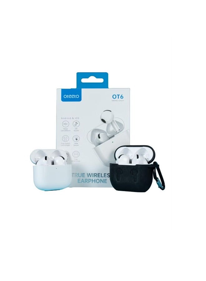 أوتيتو سماعات أذن Oteeto OT6 اللاسلكية بتقنية البلوتوث مع جودة صوت عالية الدقة وإلغاء الضوضاء ومستشعر اللمس متوافقة مع أجهزة Android - Image 2