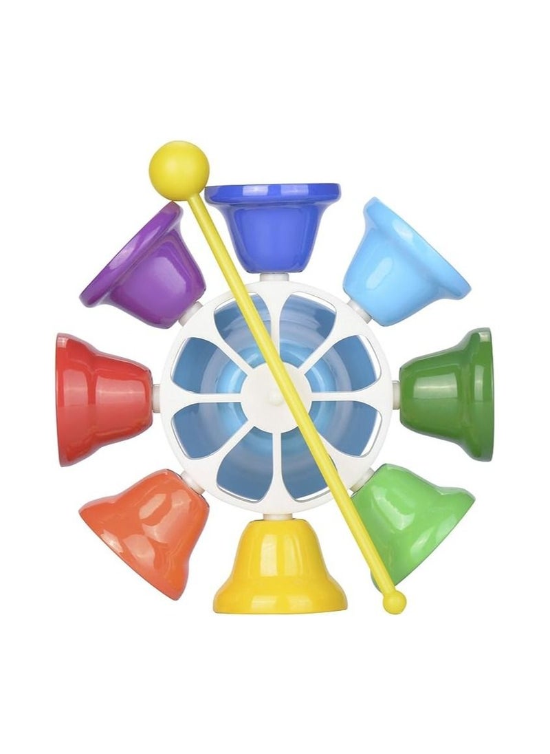 Hand Percussion 8 Note Diatonic Metal Bells Musical Toy for Kids High Quality 8 Tone Hand Bells Set Environmental Protection Material PC Metal Hand Rattle Bells  - Image 3