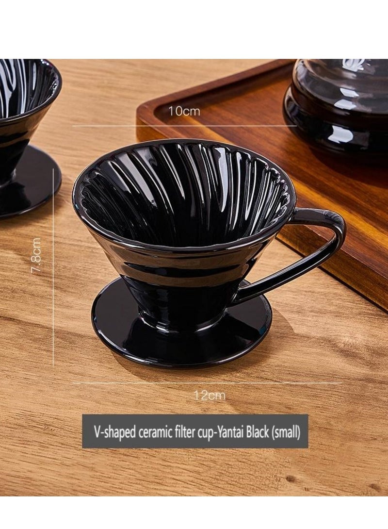 EXCLIFE V-shaped ceramic filter cup - black (small) - Image 1