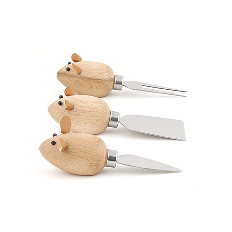 KIKKERLAND Kikkerland Mouse Cheese Knives Set of 3 