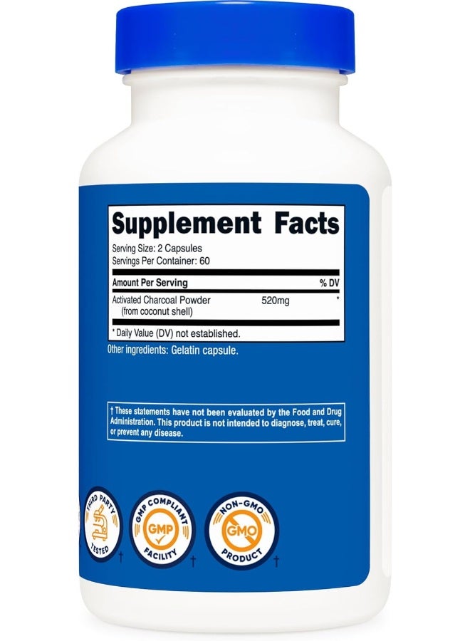 Nutricost Activated Charcoal 1 Bottle - Image 5