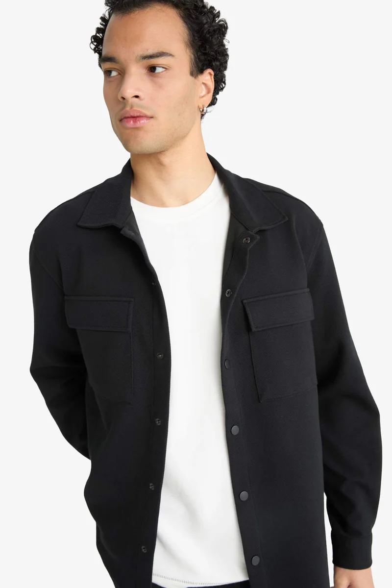 ديفاكتو Regular Fit Long Sleeve Shirt