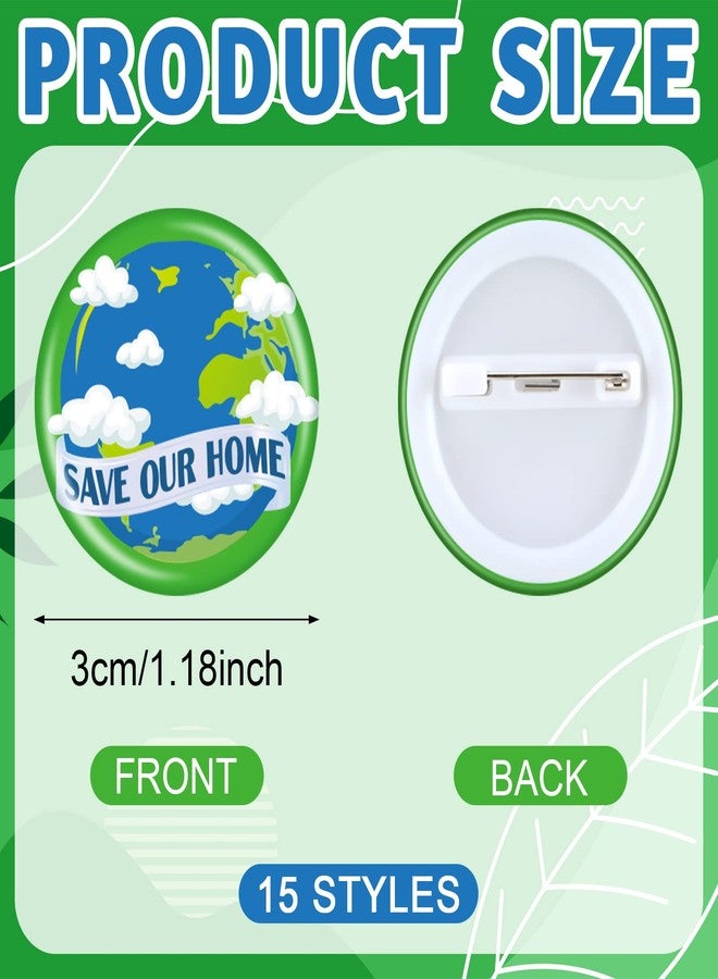 سندير مجموعة دبابيس صغيرة من سندير، 120 قطعة، بمناسبة يوم الأرض، دبابيس على شكل حيوانات، دبابيس بروش كرتونية، إكسسوارات للنساء، قبعات، حقائب ظهر، شارات، سترات، ملابس، هدايا للأنشطة التعليمية والتعلمية، 15 تصميمًا - Image 2