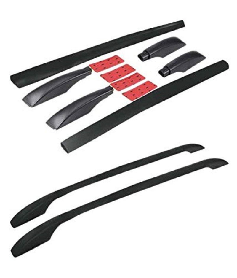 Vocado Car Drill Free Roof Rail With Adhesive Tape For Tata Indica V2 (Black Colour) - Image 2