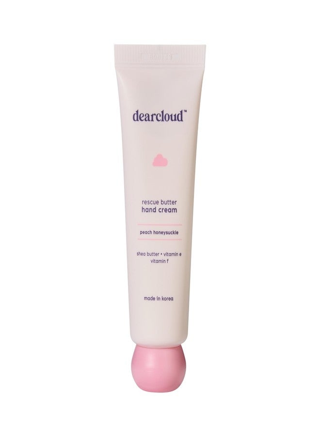 dearcloud Rescue Butter Hand Cream - Ultra Repair for Dry, Cracked Hands, Shea Butter, Vitamin E, and Vitamin F (Peach Honeysuckle) - Image 1