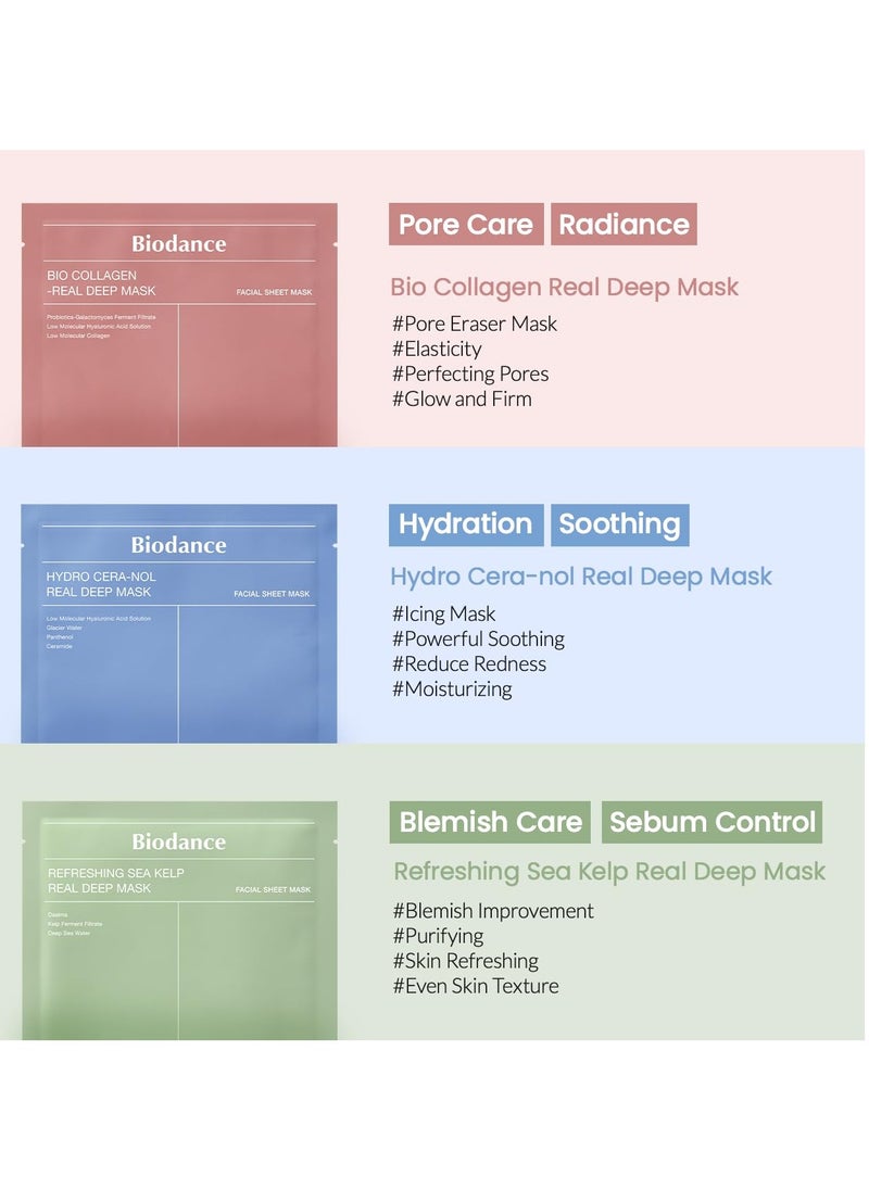 BIODANCE - Bio-Collagen Real Deep Mask, Hydrating Overnight Mask 34g x 4ea - Image 1