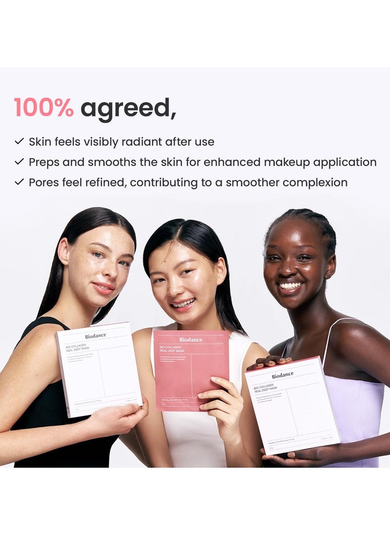 BIODANCE - Bio-Collagen Real Deep Mask, Hydrating Overnight Mask 34g x 4ea - Image 1