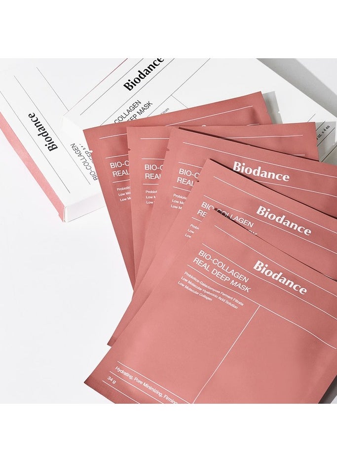 BIODANCE - Bio-Collagen Real Deep Mask, Hydrating Overnight Mask 34g x 4ea - Image 1