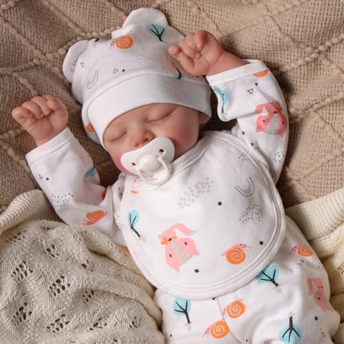 BABESIDE Reborn Baby Dolls Girl 17 Inch Lifelike Handmade Soft Vinyl Baby Doll Real Life Baby Doll with Accessories Gift for Girls Age 3 Pretend Play Collection - Image 1