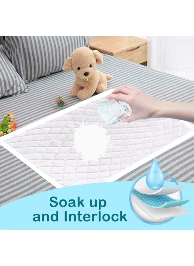 Cute 'n' Cuddle Cute 'n' Cuddle 120 Pcs Disposable Changing Mat White 60cmX45cm With 120 Disposable Scented bags Blue  - Image 4