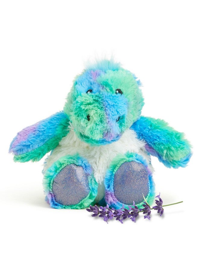 warmies Junior Microwavable & Weighted Stuffed Animals, Rainbow Dinosaur - Heated Stuffed Animal Plushie for Warmth & Comfort - Soft Plush Toys for Adults & Children (Boys, Girls, Babies & Toddlers) - Image 1