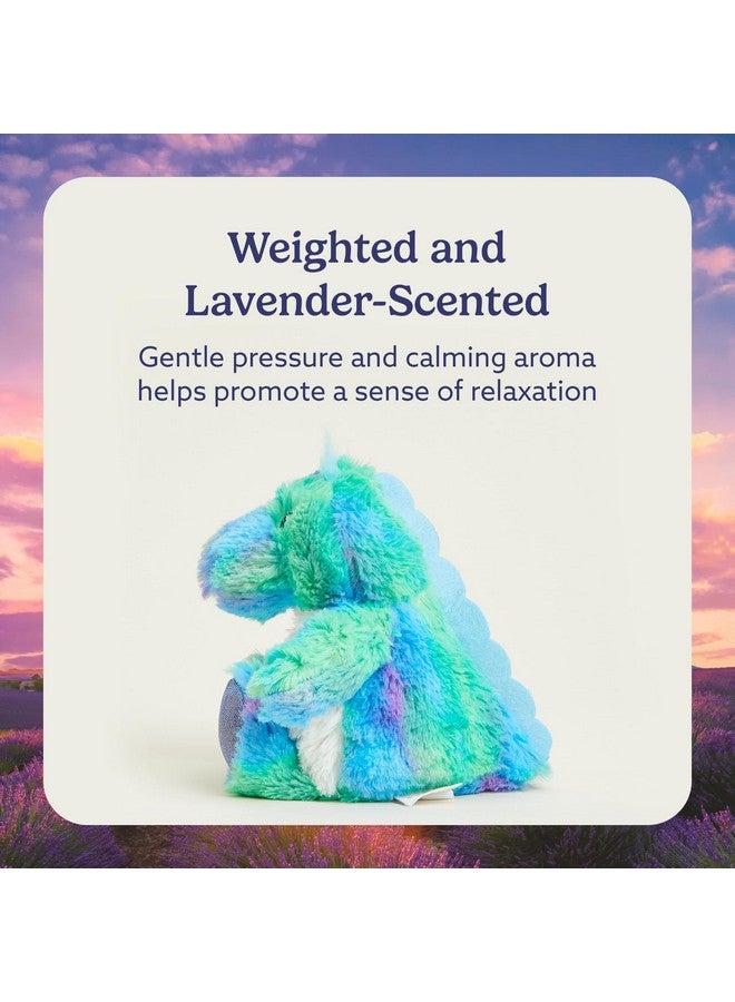 warmies Junior Microwavable & Weighted Stuffed Animals, Rainbow Dinosaur - Heated Stuffed Animal Plushie for Warmth & Comfort - Soft Plush Toys for Adults & Children (Boys, Girls, Babies & Toddlers) - Image 3