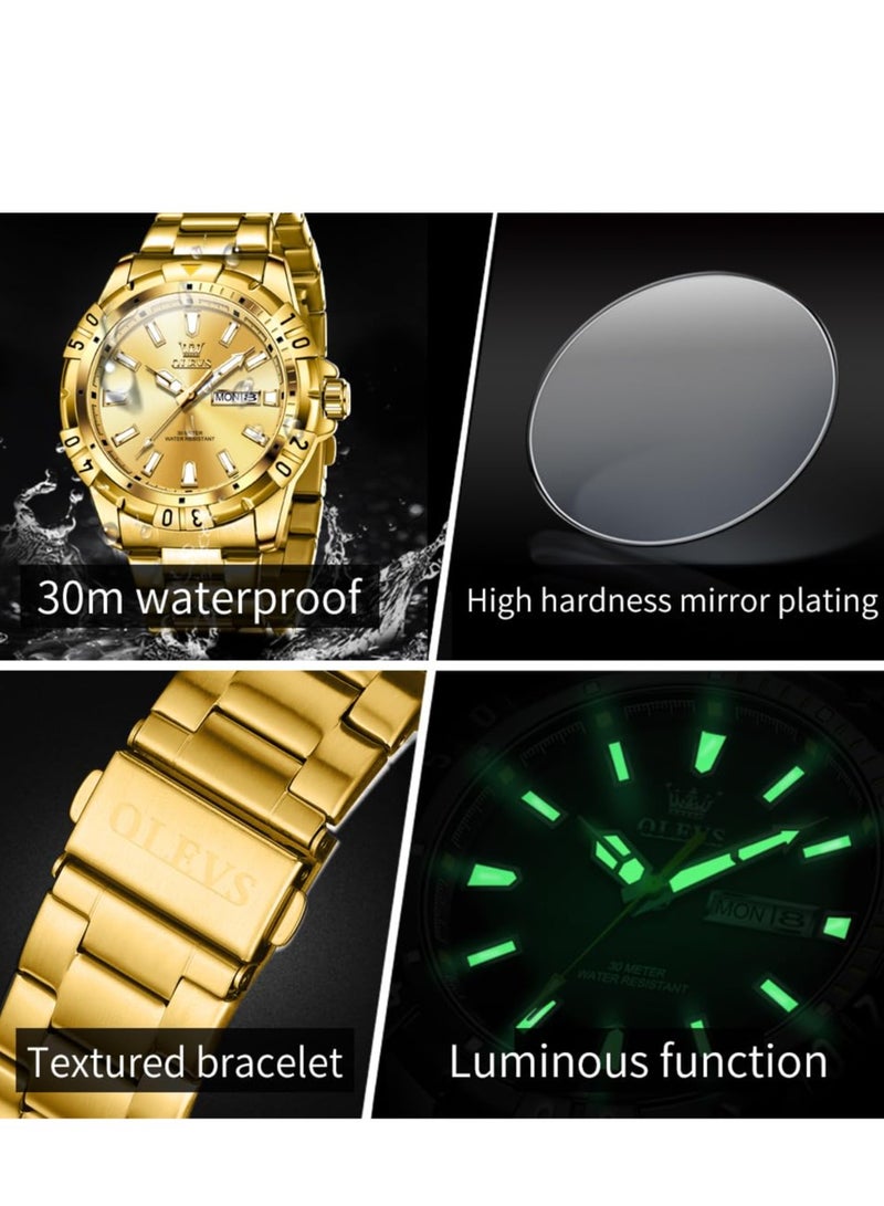 أوليفز ساعات رجالية كوارتز ستانلس ستيل مقاومة للماء 5560 - Image 5