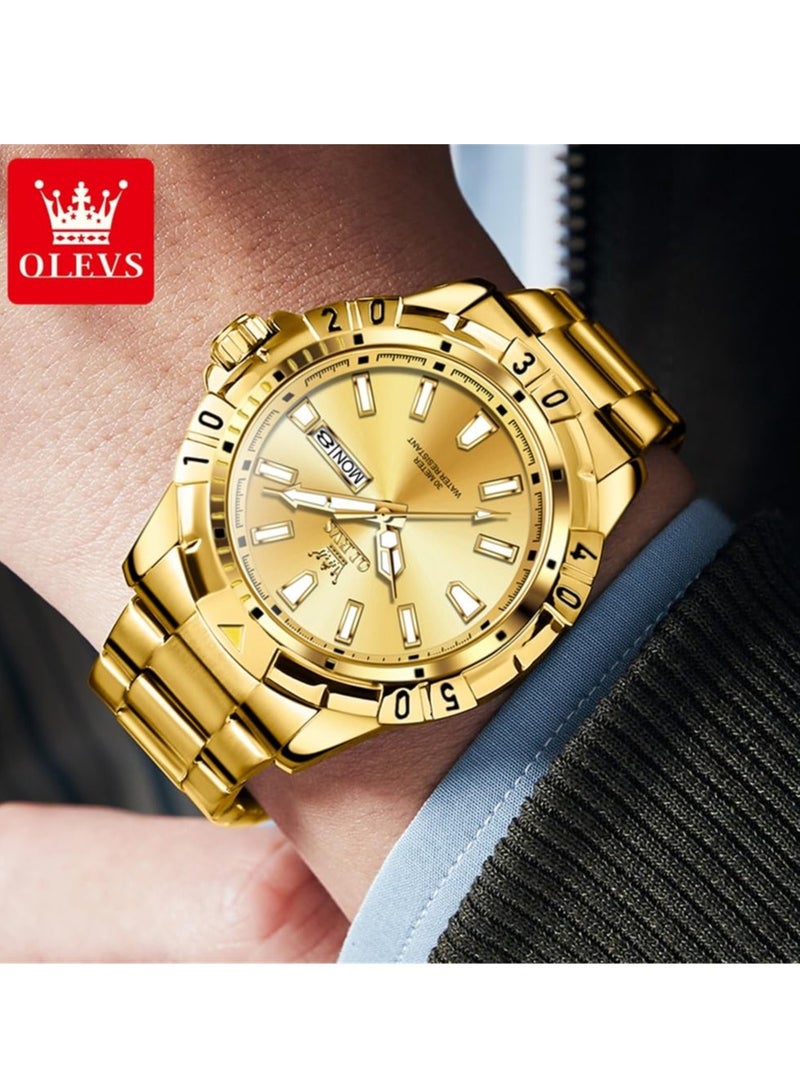 أوليفز ساعات رجالية كوارتز ستانلس ستيل مقاومة للماء 5560 - Image 2