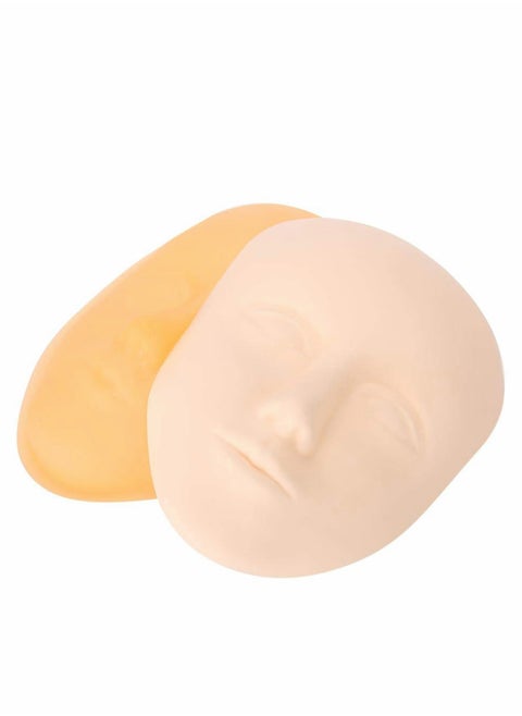 3D Silicone Mannequin Head for Makeup Training - Soft Rubber Support for Microblading, Eyebrows, Lips, and Eyeliner