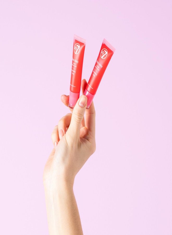W7 Gloss Away Lip Balm - 2 Piece Set - Nourishing Lip Balm Formula With Shea Butter - Strawberry - Image 4