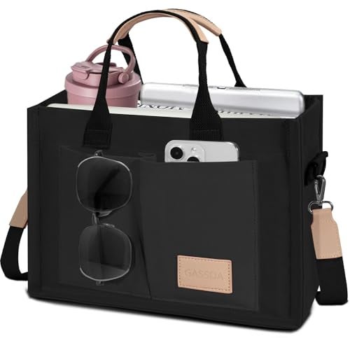 GASSDA Tote Bags for Women Canvas Tote Purse Crossbody Bags with Pockets Top Handle Shoulder Handbags Satchel Bags for Women - Image 1