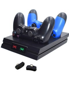 دوبي PS4 تحكم عصا تحكم لاسلكية شاحن مزدوج جهاز شحن ل PS4 لـ بلاي ستيشن 4 سليم برو غمبد  - Image 1